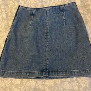 Moto Jean Skirt